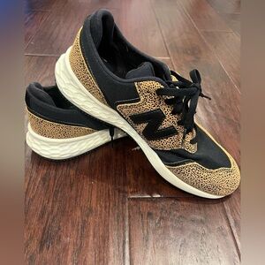 New Balance Black and Tan Sneakers